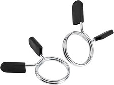2 Pcs Barbell Weight Bars Clips Clamps 2 Inch for Olympic Bar Spring Lock Collar