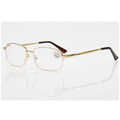 High Power Reading Glasses Unisex Metal Frame +900 +1000 +1100 +1200