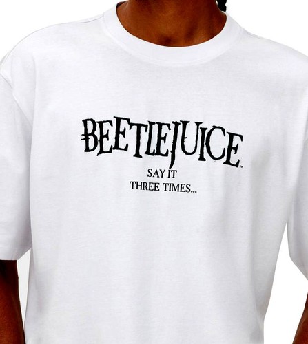 Beetlejuice (See back) Large T-Shirt White Cotton BNWT Primark Licensed - Picture 4 of 4