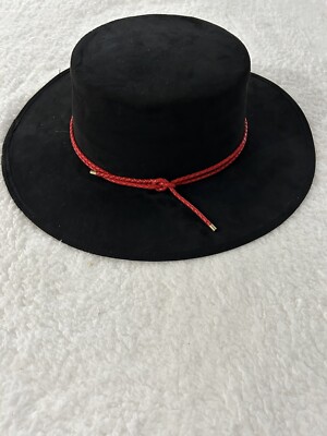 Anthropologie ASN Braided Rancher Hat Women Black Knotted  display picture 3