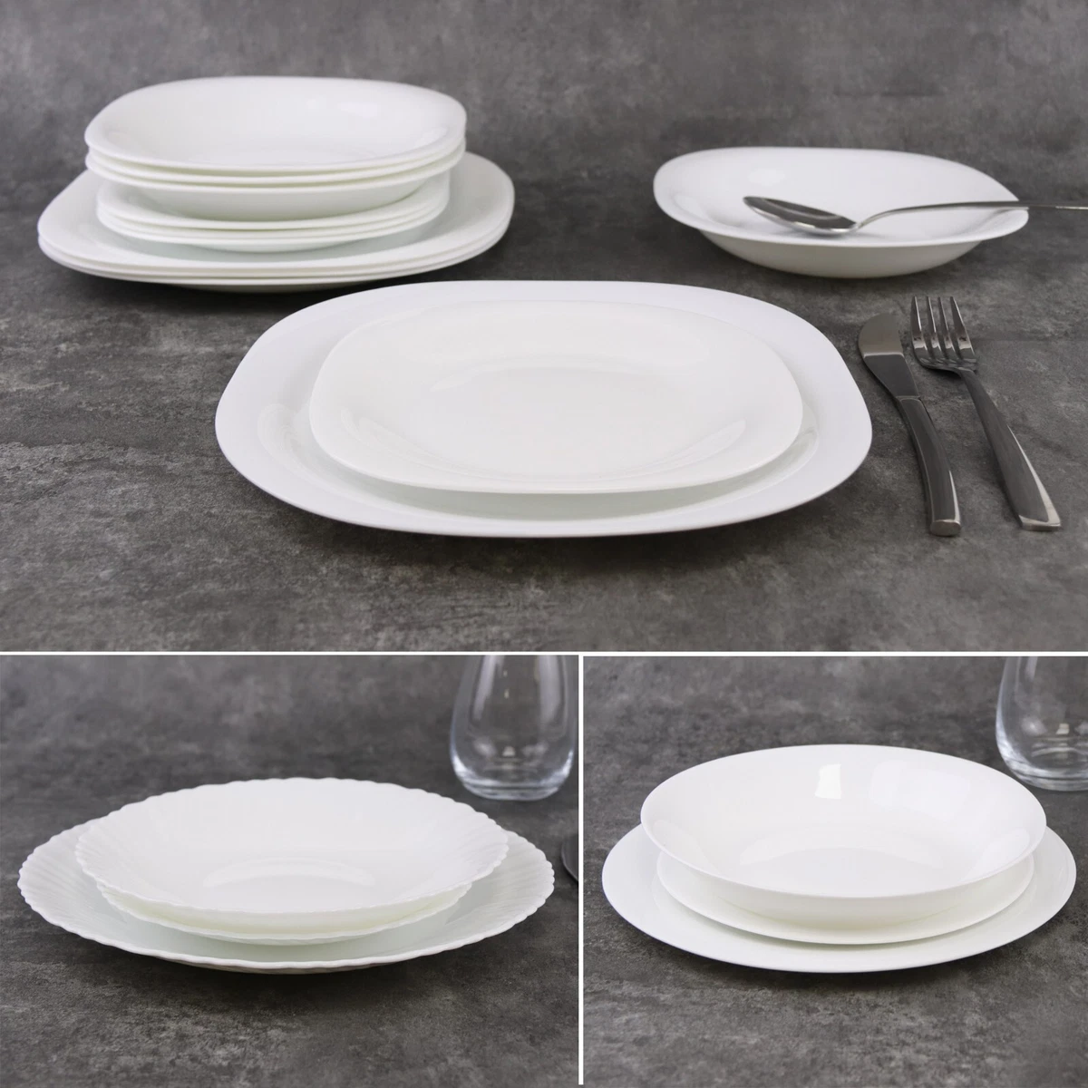 Glass on sale dinnerware sets