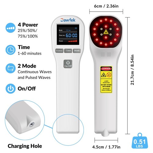 880mW Home Use Cold Laser Therapy LLLT Pain Relief Soft Red Light Treatment - Picture 7 of 9