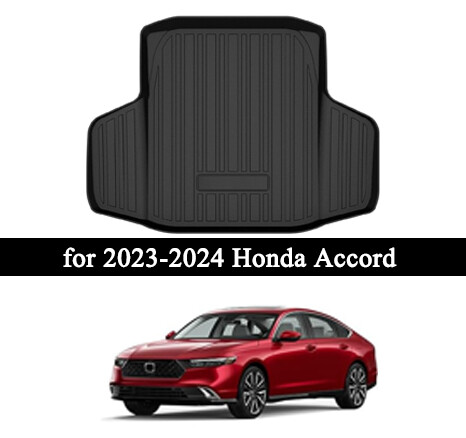 Car Rear Trunk Liner Cargo Mat Carpet for Honda Accord 2023-2024 Easy to Install