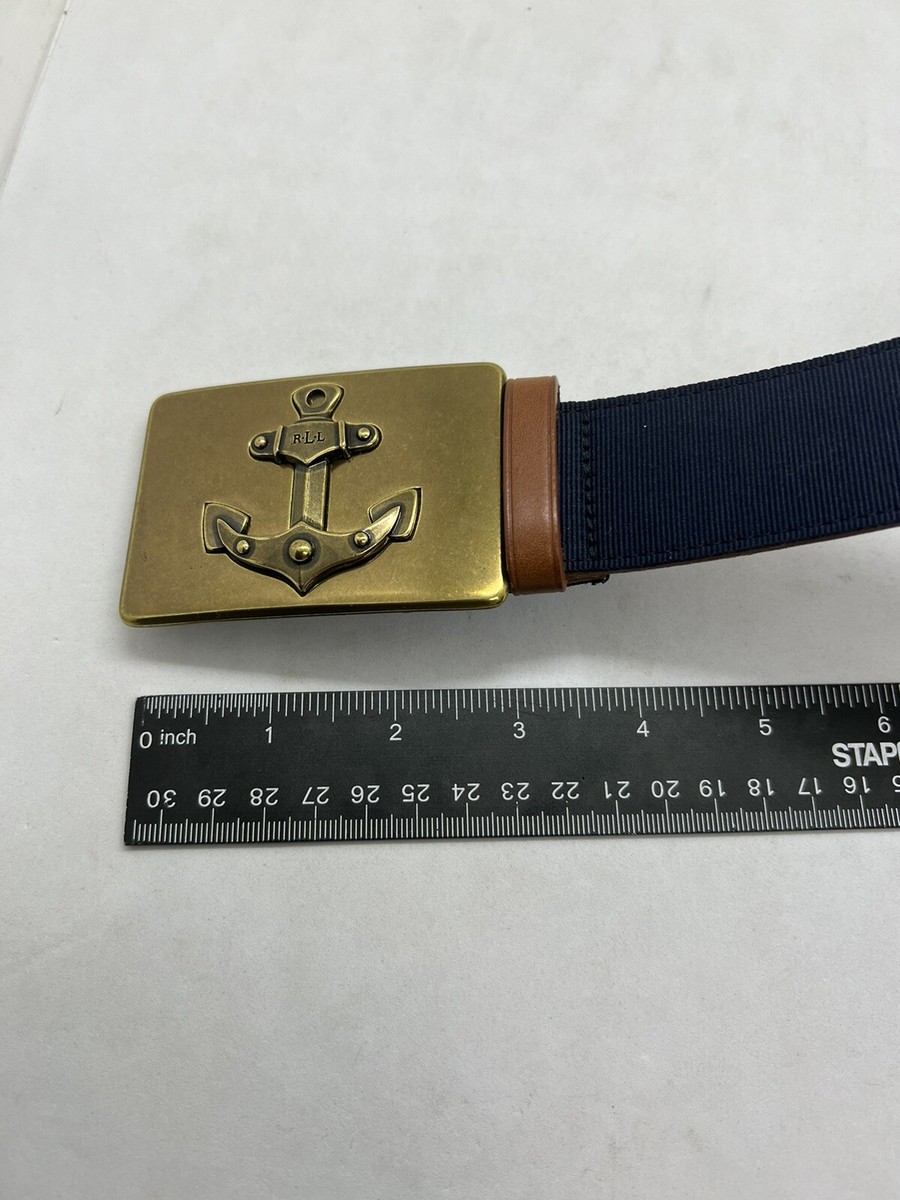 Vintage Lauren Ralph Lauren Leather Womens Belt Navy Sz S 30