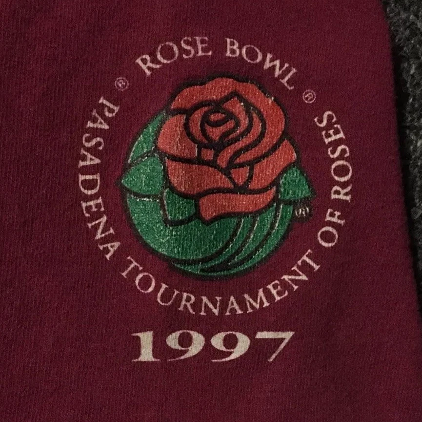 Vtg 90s ASU Rose Bowl Faded Shirt XXL Single Stitch College Track PE Grunge 80s Foto 4 de 4