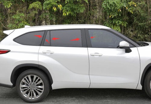 For Toyota Highlander 2020-2023 Bright black Car Door Handles Cover molding Trim For Toyota Highlander 2020-2023 Bright black Car Door Handles Cover molding Trim