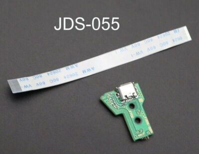 Micro USB Platine JDS-055 Controller Ladebuchse für PS4 mit 12 PIN Flex-Band