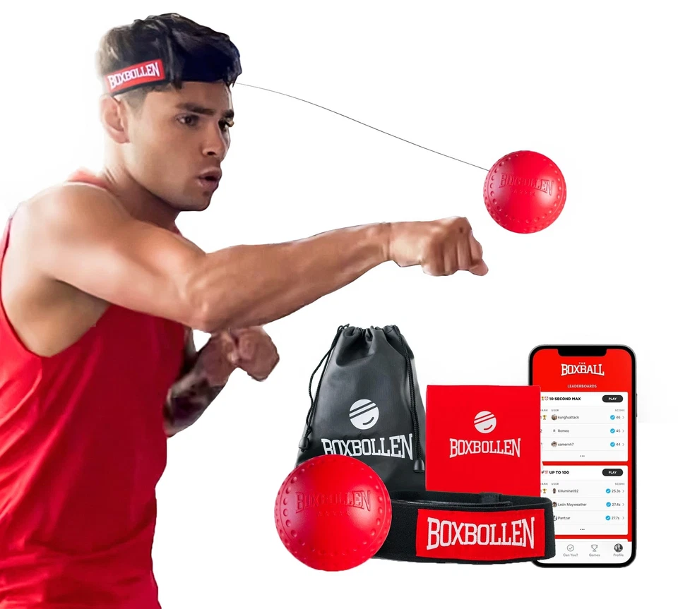 Boxbollen Original with App Used by Celebrities - MMA Gear Boxing Ball - Boxi...