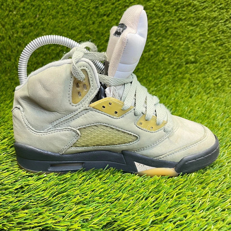 Nike Air Jordan 5 Retro Jade Horizon Niños Talla 3.5Y Zapatos de Baloncesto Tenis Foto 4 de 4