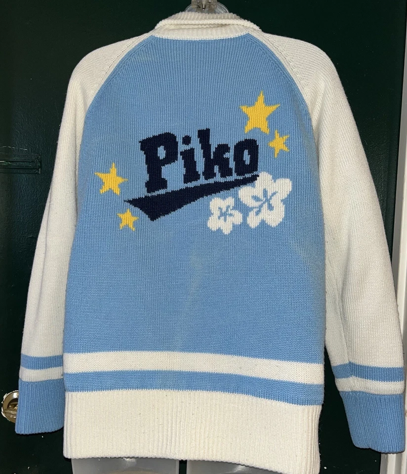 Suéter de Colección Longboard Surf Piko Hawaiano Longboard Wear Varsity Cremallera Completa Foto 3 de 4