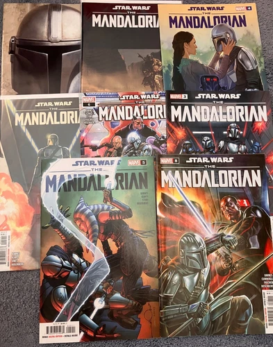 Star Wars The Mandalorian mixed lot including #1 2nd Print VF/NM 2022 Marvel KEY