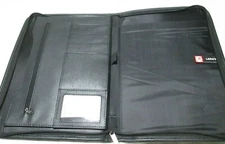 ❤ LEED'S Zippered Portfolio Organizer Binder Card Folder Pockets FORTE FREESHIP