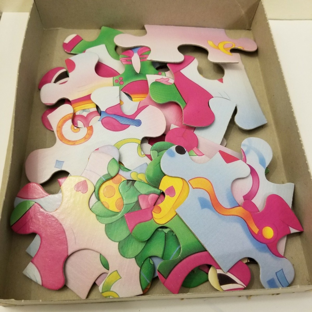 Vintage Barney The Dinosaur Milton Bradley 24 Piece Puzzle