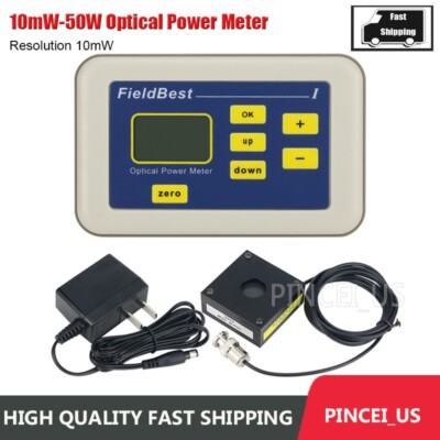 10mW-50W Optical Power Meter Premium Laser Power Meter High Accuracy 10mW
