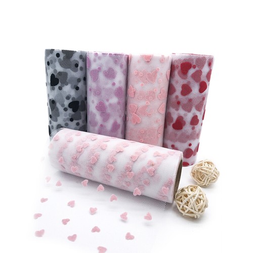 6 Zoll x 25 Yard Tüll Rolle Spule Tutu Hochzeit Bankett Dekor Geschenkpapier (rosa klein - Bild 3 von 4