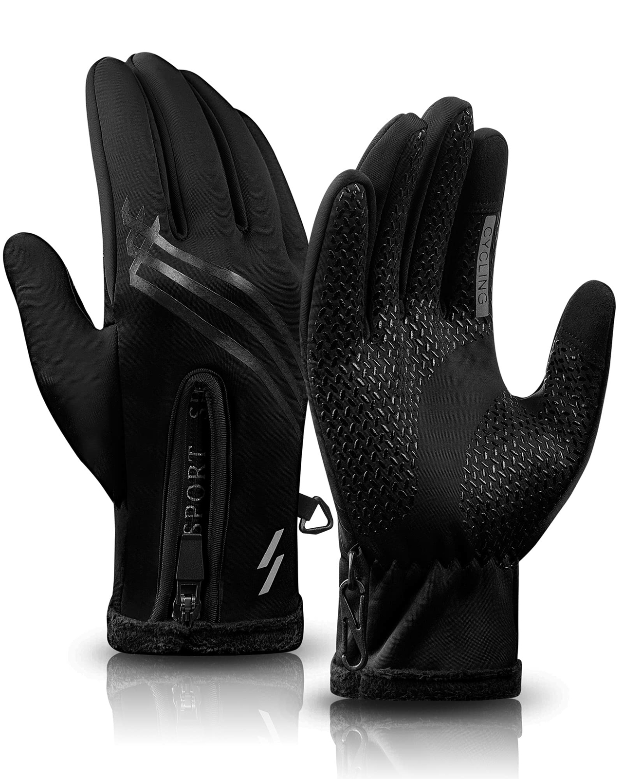 Winter Gloves for Men Women Touch Screen Fingers Snow Ski Gloves Anti-Slip Wind-image