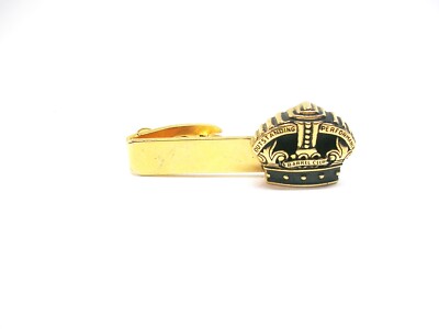 Crown Tie Clip Bowler Tie Bar 100 Barrel Club Outstanding Performance Award