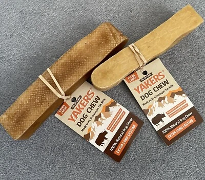 TWO YAKERS Himalayan Yak Milk Extra Large Chews - 2x XL Natural Dog Chew