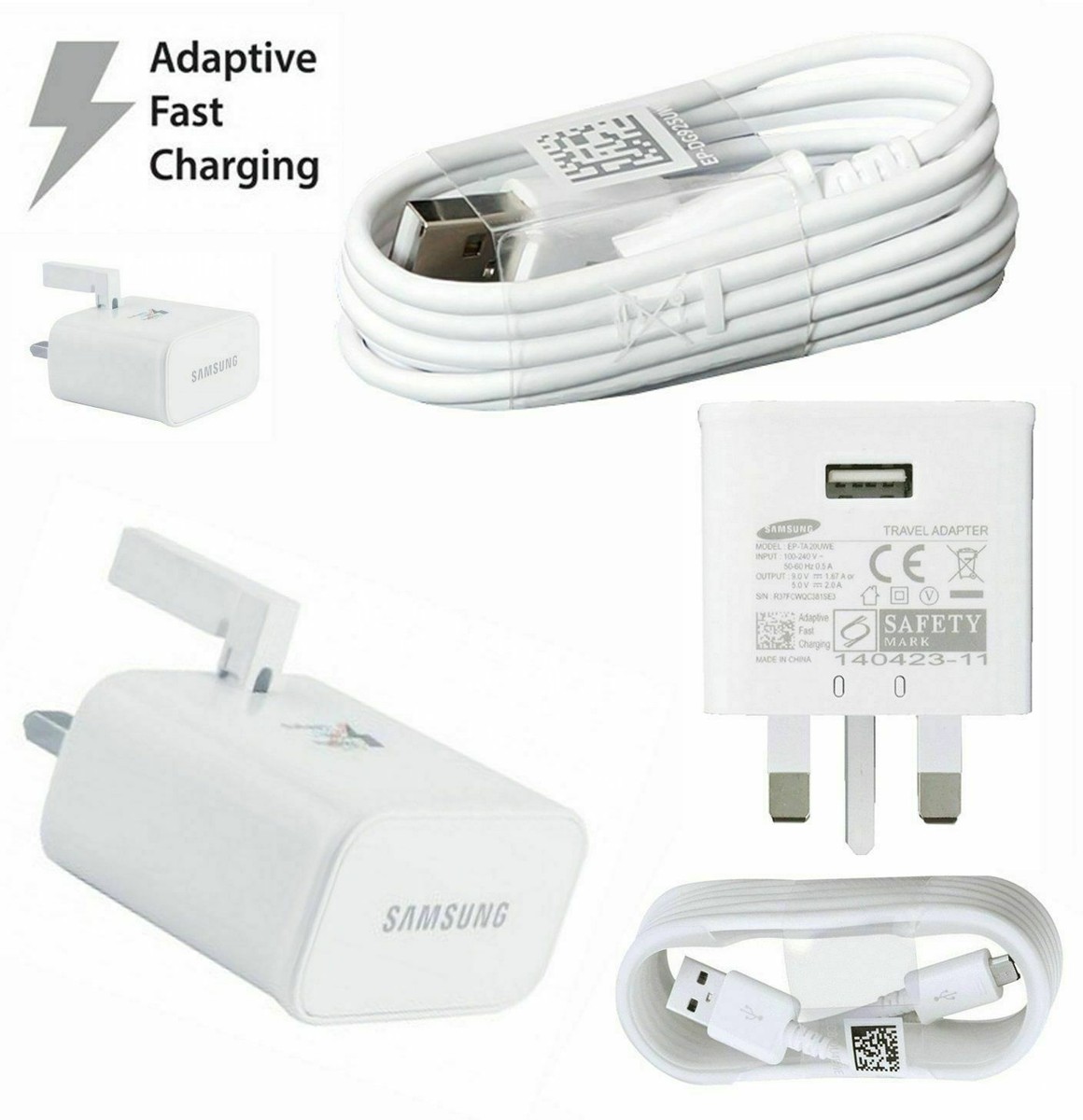 Phone Charger Samsung Galaxy Tab A Charger 2016 3M Fast Micro USB