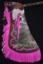 Custom Leather Kid's Chaps/Hair On Cowhide Rodeo Chaps/Made in USA