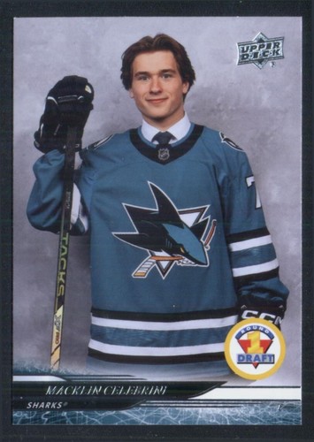2024-25 Upper Deck Extended Series #743 Macklin Celebrini 1st Round Rookies card