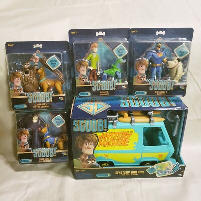 Scooby-Doo SCOOB! Shaggy Action Figure 2pack - COMPLETE SET w/ Mystery Machine