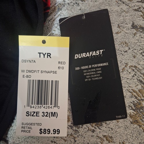 TYR Diamond Fit Women's Swimsuit Size 32 M Duralast Elite Synapse 610 Red DSYN7A - Picture 8 of 8