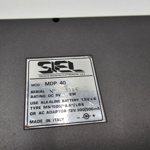 Siel MDP 40 Drum Machine Midi ohne Netzteil Vintage getestet funktioniert 👀 Bilder - Bild 2 von 23