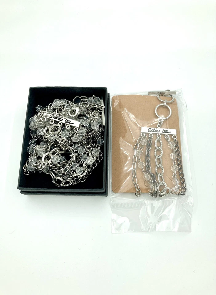 Cookie Lee Signed Jewelry Set - Necklace & Bracelet - Statement Boho - Image 3 of 4