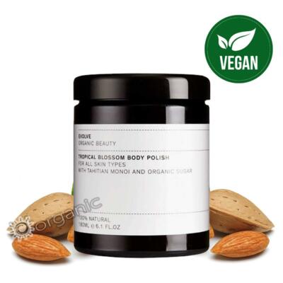 Evolve Beauty Organic Natural Tropical Blossom Body Polish 180ml für glatte Haut