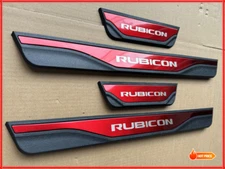 For Rubicon Accessories Car Door Scuff Sill Cover Panel Step Protector Trims X4
