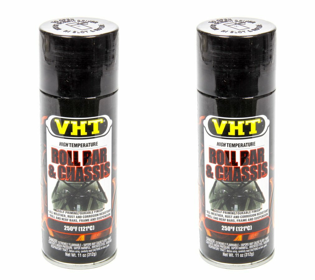 2Pack VHT Paint SP670; Roll Bar & Chassis 11oz Aerosol Bloss Black 250