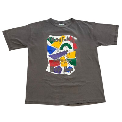Vintage 90s Cross Colours Hip Hop Shirt Size XL Rap Colorful Faded