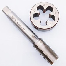 HSS 3/4-16 UNF Tap  3/4-16 UNF Die Right Hand