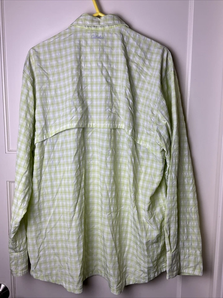 Cabela’s Guidewear Camisa Hombre XL Botón Frontal Pesca Zona No Mosca L/S Lima Foto 2 de 4
