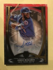 2019 Tribute Iconic Perspective Red Autograph AMED ROSARIO, NATS #IP-ARO, /10