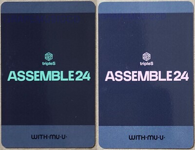 tripleS ASSEMBLE24 OFFICIAL WITHMUU FAN SIGN EVENT PHOTO CARD