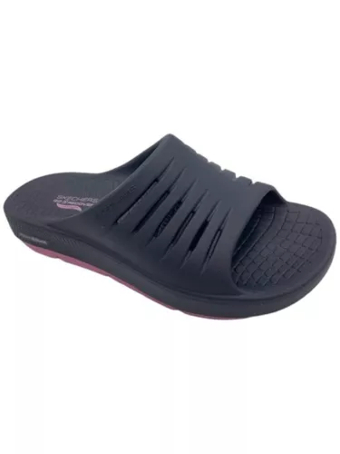 Skechers Womens GO Refresh Arch Fit Recovery Slide Sandals Navy