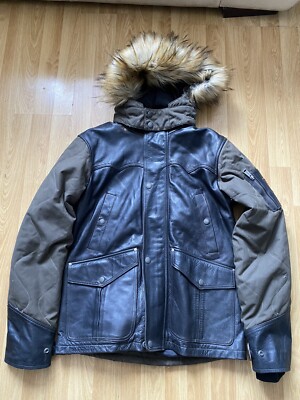 Helstons Motorcycle Leather/Textile Jacket Large #1 Free Postage