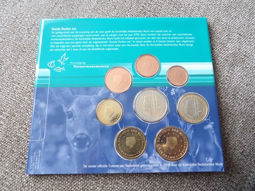 Netherlands 1999 - 2006 BU coin sets 8 pcs from 1 cent - 2 euro x 8 pcs - Picture 6 of 18