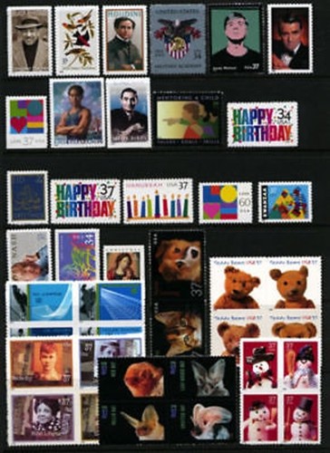 US 2002 Commemorative Year Set with 41 Stamps MNH - Picture 2 of 2
