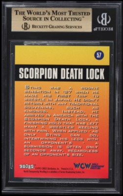 POP 1: Sting BGS 9.5: 1995 CARDZ WCW Main Event Scorpion Death