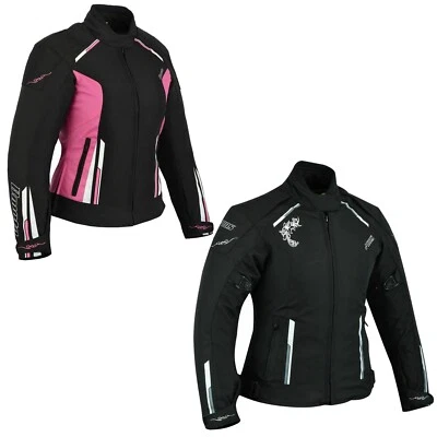 Damen Motorrad Jacke mit Protektoren Motorrad Protektoren Jacke für Damen Neu  - Bild 1 von 2