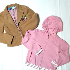 LIZZIE McGUiRE GYMBOREE Girls Lot Size 8 Corduroy Jacket Pink Hoodie 100 Cotton