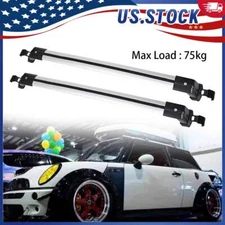 Pair For Mini Cooper Hatchback Top Roof Rack Cross Bar Luggage Carrier w/Lock CT