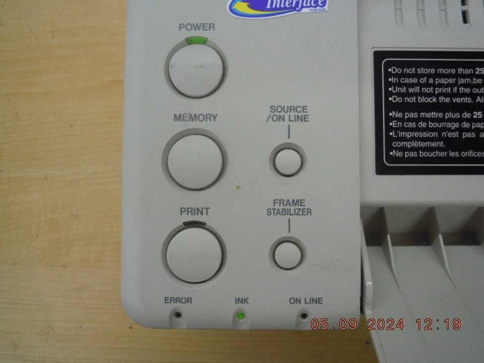 JVC MultiMedia Printer GV-PT2 PC/Video Printer Model: GV-PT2U *Power On Tested - Image 3 of 4