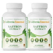 Saffron Extract Crocus sativus 120 Capsules Improve Sleep Non-GMO Gluten Free