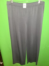 6178 NWT J JILL medium blue pants knit pull on rayon relaxed leg new M