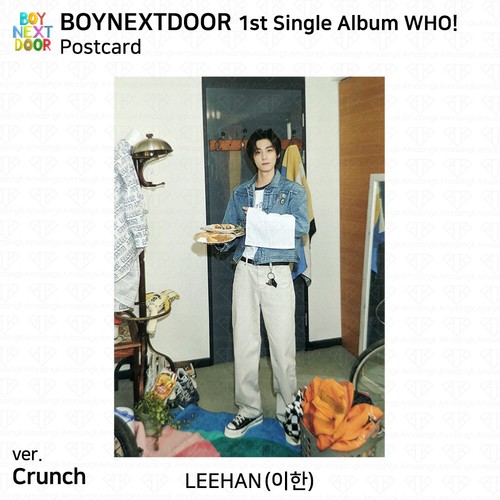 BOYNEXTDOOR 1st Single Album WHO Crunch Ver Who Ver Official Photocard Postcard - Picture 77 of 96