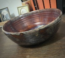 Arts And Crafts Pottery Iridescent Ceramic Bo...